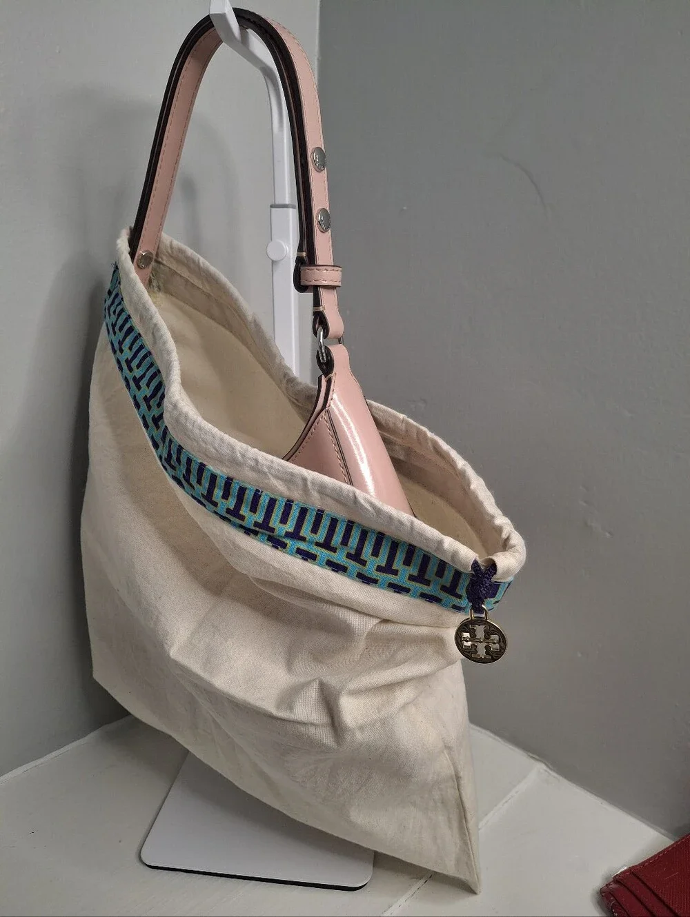 Tory Burch Emerson Clay Pink Leather Shoulder Bag w/ Dust Bag Like New